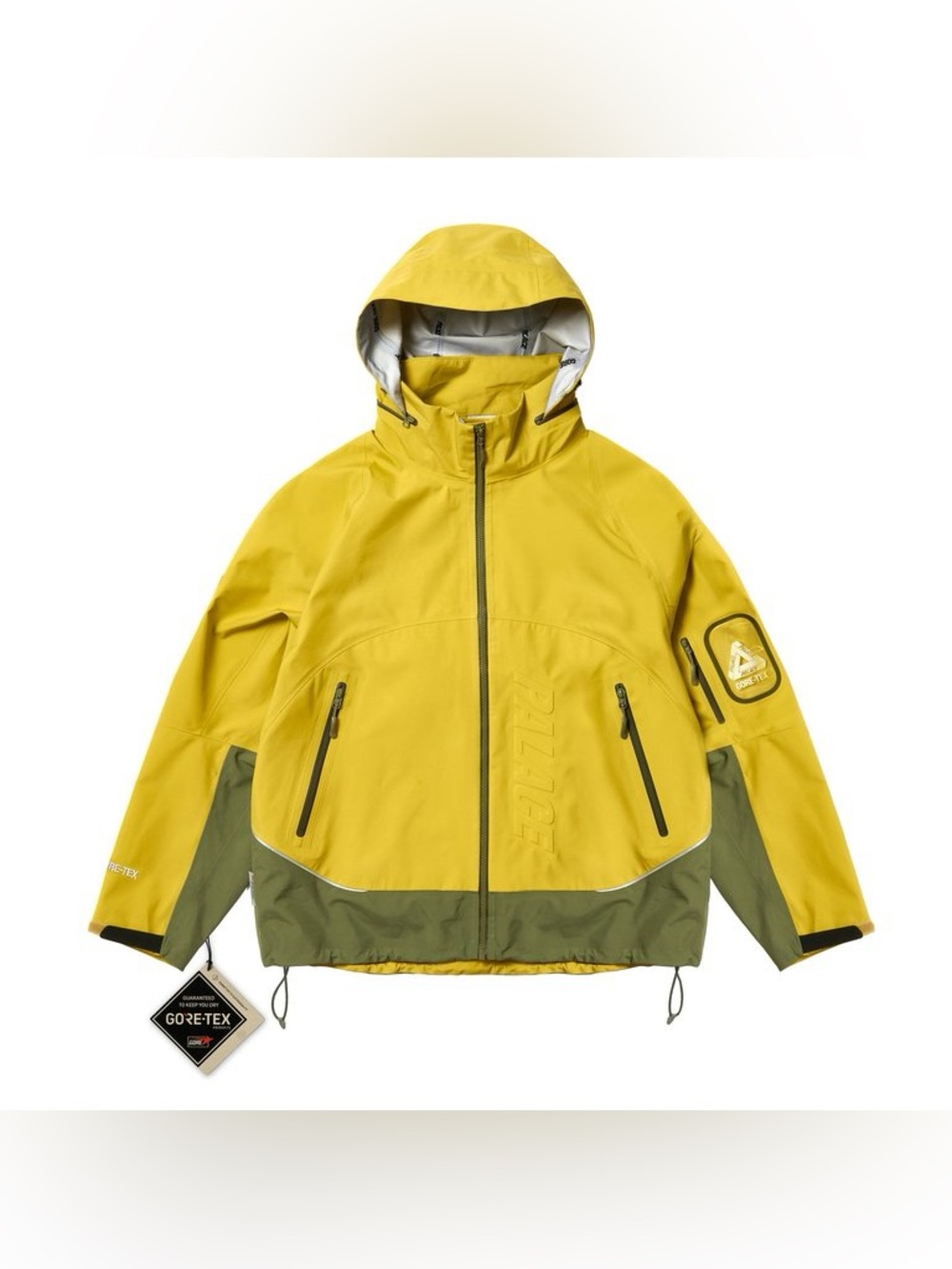 Palace GORE-TEX 3L M-Tek Jacket Yellow FW24 Men's Size XL Ski Snowboard Shell
